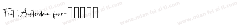 Font Amsterdam four字体转换
